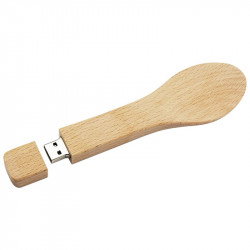Spoon USB Flash Drive made of wood.
