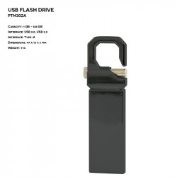 Metal ER KEYCHAIN PTM302A Pendrive