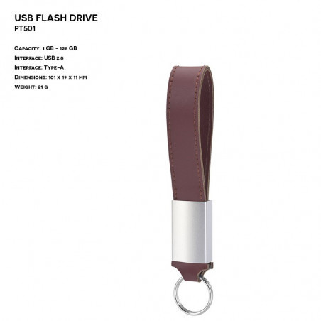 Leather ER KEYCHAIN PT501 Pendrive