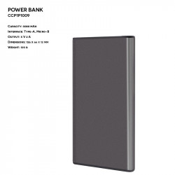 Power Bank ER CLASSIC CC1P1009 Plastikowy