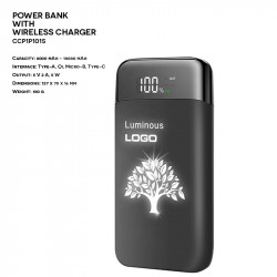 Plastic ER CLASSIC CC1P1015 QI Power Bank with Wireless Charger