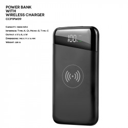Plastic ER CLASSIC CCP1PW09 QI Power Bank with Wireless Charger